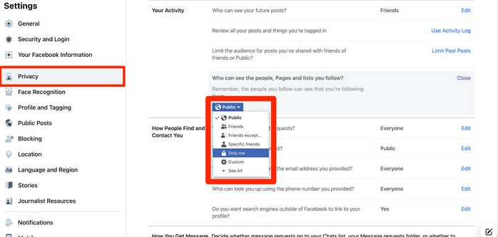 如何使您的Facebook个人资料尽可能保持私密 如何 第2张