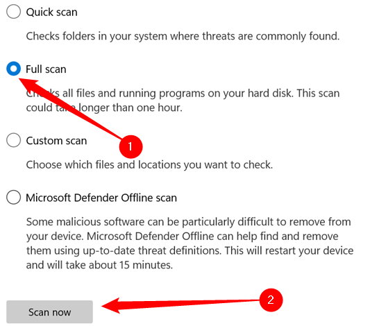 如何在 Windows 11上使用 Microsoft Defender 防病毒软件进行扫描 如何 第8张