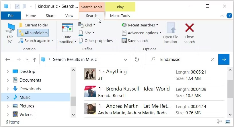 在Windows上搜索音乐和其他音频文件的6种方法 如何 第7张
