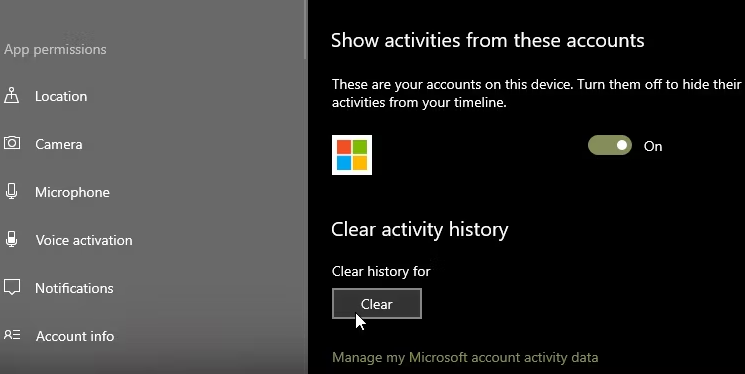 如何查看和清除Windows 10活动历史记录 Windows 第5张