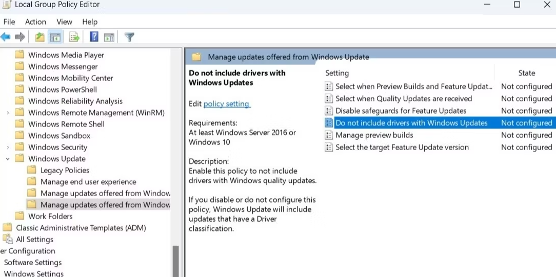 如何在Windows上停止自动驱动更新 Windows 第3张