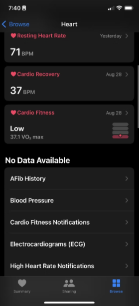 如何在iPhone上查看你的心肺功能水平 如何 第3张
