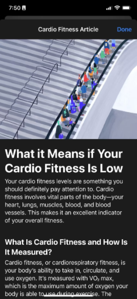 如何在iPhone上查看你的心肺功能水平 如何 第5张