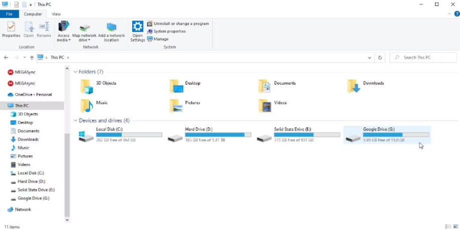 如何在Windows上将Google Drive添加到文件资源管理器中 Windows 第5张
