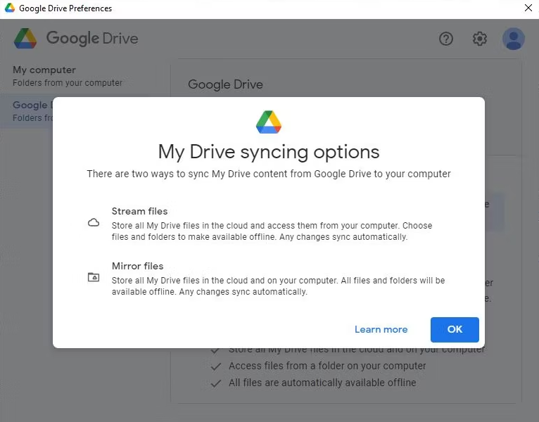 如何在Windows上将Google Drive添加到文件资源管理器中 Windows 第6张