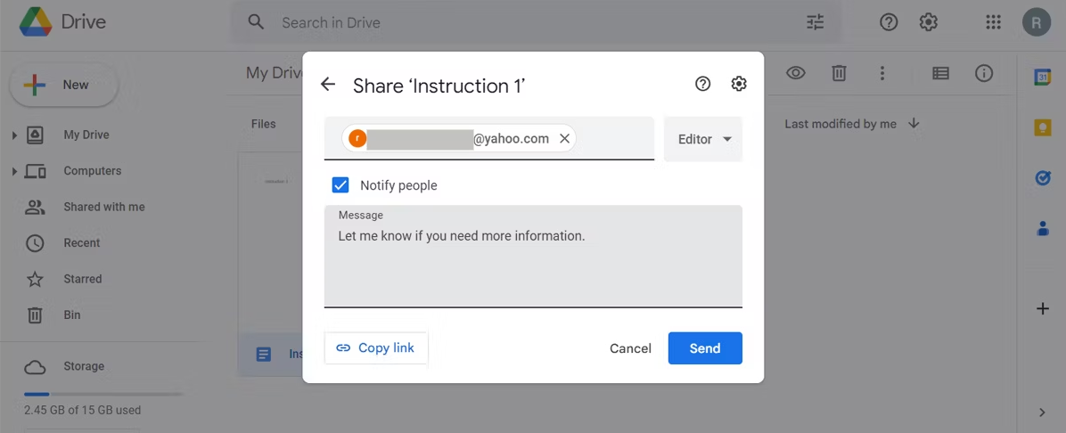 如何与非 Gmail 帐户共享 Google Drive 文件 如何 第3张