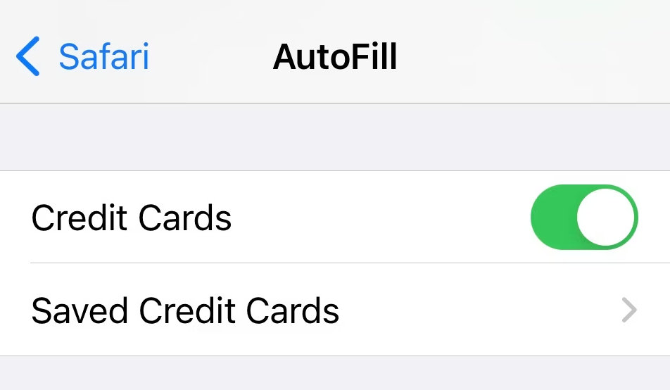 如何在iPhone上自动填写信用卡信息 如何 第2张