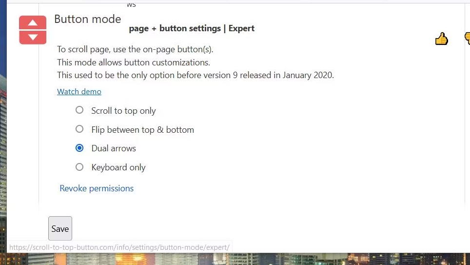 如何在Chrome、Firefox、Edge和Opera中添加一个滚动到顶部的按钮 如何 第13张