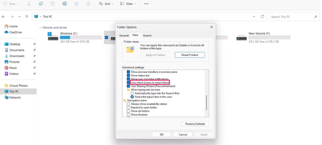 如何在Windows 11中启用复选框来选择文件 Windows 第3张