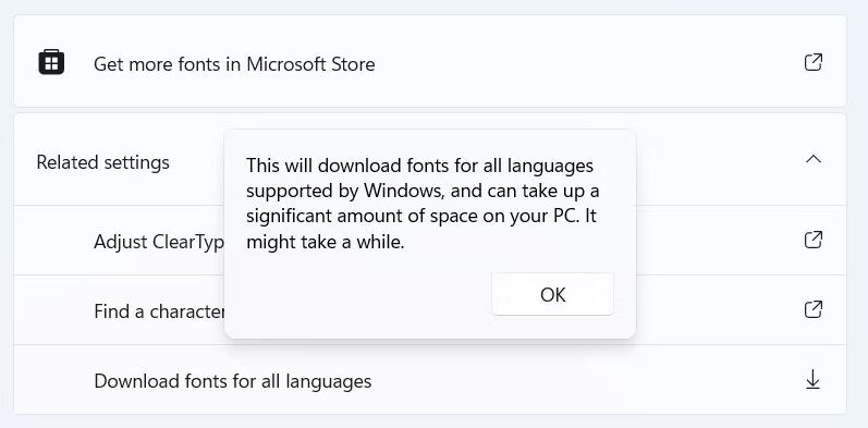 如何在Windows上下载所有语言的字体 如何 第3张