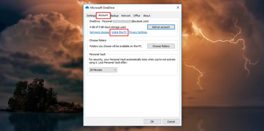 如何在Windows上从你的微软账户中解除OneDrive的链接 如何 第3张