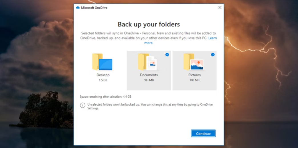 如何在Windows上将OneDrive连接到你的微软账户 Windows 第7张