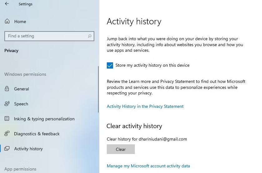 如何查看和清除Windows 10活动记录 Windows 第6张
