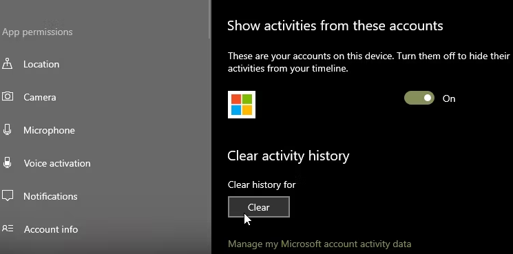 如何查看和清除Windows 10活动记录 Windows 第4张