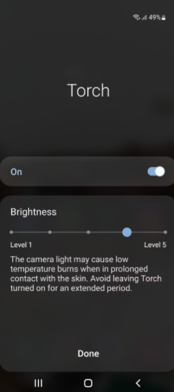 如何在 Android 上更改手电筒的亮度 Android 第3张