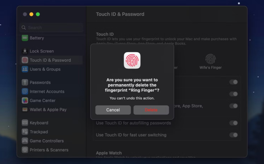 如何在 Mac 上设置和使用 Touch ID 如何 第7张