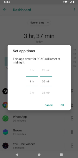 如何在 Android 上设置应用程序计时器来控制屏幕时间 Android 第5张